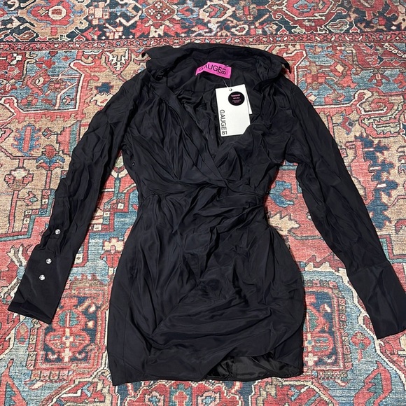 NWT GAUGE81 Naha Short Dress in Black size XS - Picture 4 of 8